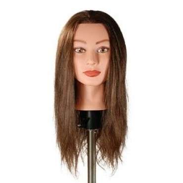 mannequin head- 18" long 100% human hair