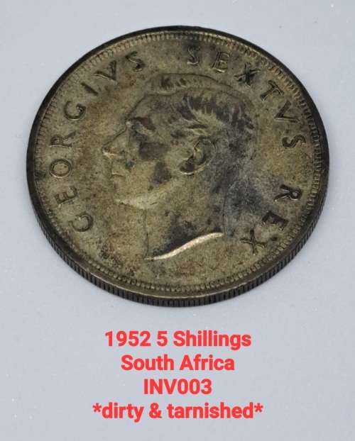 1952 5 SHILLINGS SOUTH AFRICAN UNION COIN