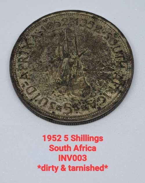 1952 5 SHILLINGS SOUTH AFRICAN UNION COIN