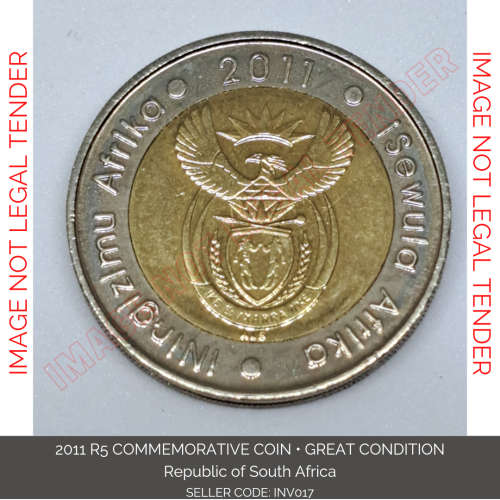 2011 R5 90 YEARS COMMEMORATIVE COIN REPUBLIC OF SOUTH AFRICA