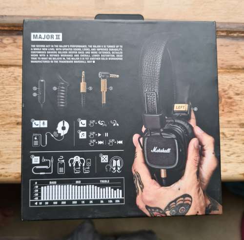 Marshall Major 2 Headphones. Brand New