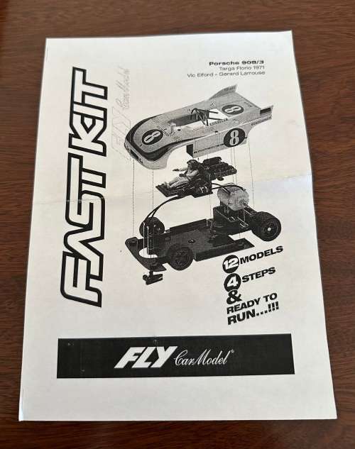 Fly Porsche 908-3 Targa Floria 71. Fast Kit. Mint, Boxed and SIGNED. Ref. EP0018