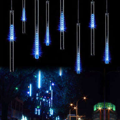 METEOR LED RAIN LIGHTS INDOOR & OUTDOOR 1.2 M LENGTH INTERCONNECTABLE WHITE