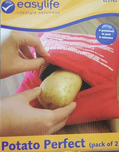 POTATO PERFECT PACK OF 2...BAKES 4 POTATOES IN JUST 4 MINUTES