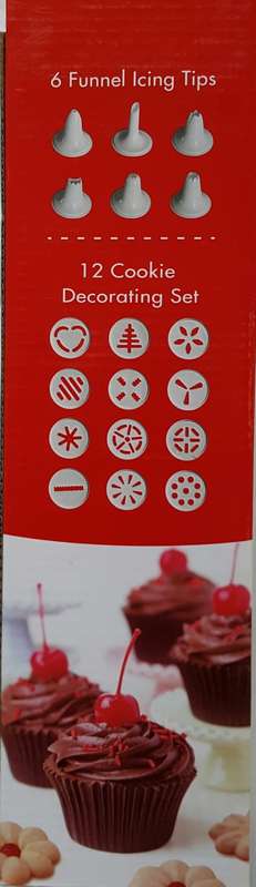 COOKIE PRESS AND CAKE DECORATING SET