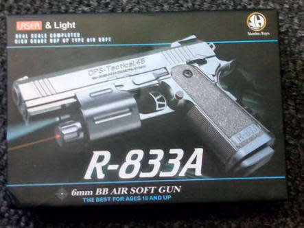 R-833A AIRSOFT BB AIR GUN CAL 6MM