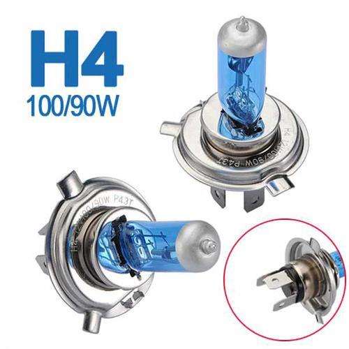 H4 XENON LIGHT BULBS - 1 PAIR 90W