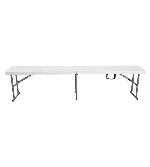 1.8m Plastic Folding Bench With Safety Lock- White