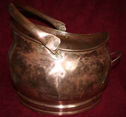 Brass Pot with handle - 24cm height, 30cm Width