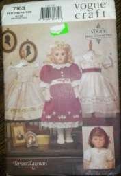Vogue craft - Heirloom Doll Clothes Pattern(7163) - Teresa Layman