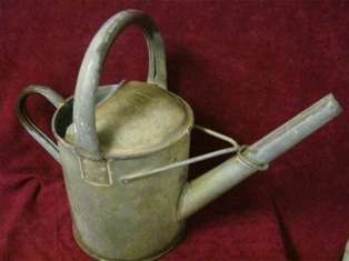 Vintage Galvanized Metal 1 Gallon Watering Can
