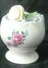 Porcelain- Flower Vase with flowers in it