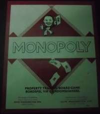 Monopoly 1st edition.