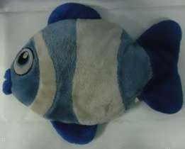 Blue Fish Teddy (+- 44x36cm)