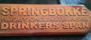 Springbok Bar Sighn (+-38x10x1.5cm High)