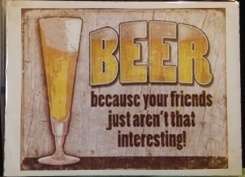 Wooden Name Board - Beer (+-16x20.5cm )
