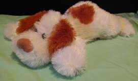 Plush White & Light Brown Dog (+-37x10cm High)