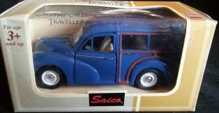 Saico - Morris Minor - Traveller - Blue Van - Scale 1;26