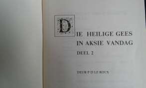 Reading Book - P.D Le Roux - Deel 2 - Die Heilige Gees In Aksie Vandag