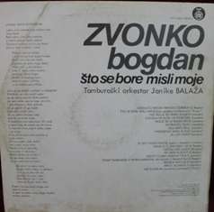 LP - Zvonko Bogdan - sto se bore misli moje