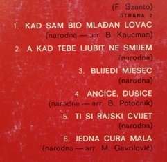LP - Bijele Ruze Njezne Ruze - Dusan Dancuo