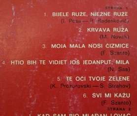 LP - Bijele Ruze Njezne Ruze - Dusan Dancuo