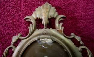 Ornate Plastic Picture Frame with Original Fabric Print