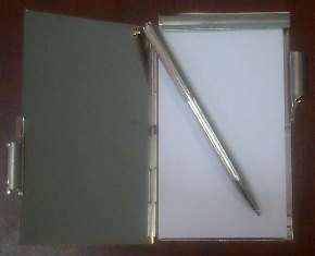 Metal Cover Notebook and Pen