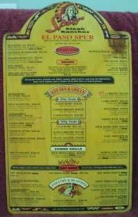 Spur Menu Board