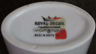 Little flower pot or for make up brushes - 8 x 8 4 cm  Royal made in SA