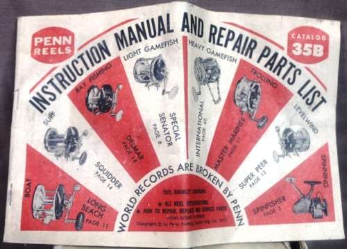 PENN-Fishing-Reel-Penn-Super-Mariner-49-M-w-box-and-manual