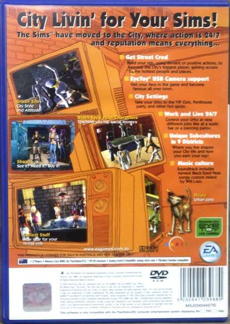 PS2 - The Urbz - Sims in the city