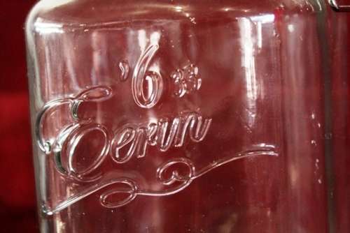 Glass Canister 19.5 cm / Eerin Vintage Mason Jar '633