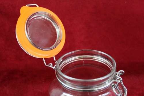 Glass Canister 19.5 cm / Eerin Vintage Mason Jar '633