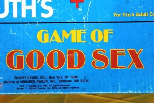 Game - Dr Ruth /  Game Of Good Sex / Adults Game
