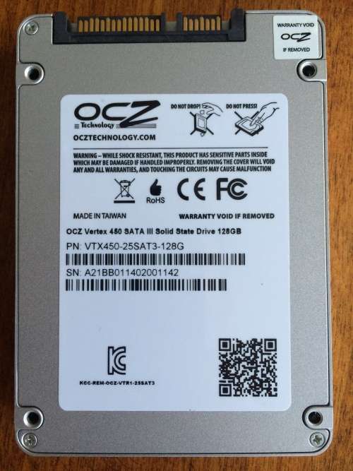 OCZ Vertex 450 Series 2.5" 128GB SATA III MLC Internal Solid State Drive (SSD) VTX450-25SAT3-128G