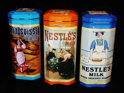 Collection of 3 Vintage Collectors Tins - Nestle