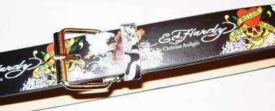 ( Ed Hardy ) - Stunning Belt with Silver Buckle