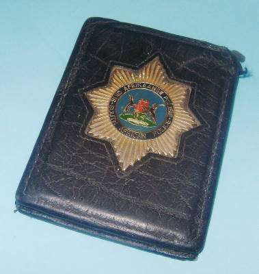 Old Black SAP Wallet with Badge ( Includes ID )