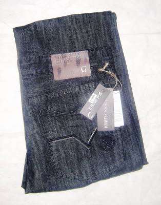 ( 34 Only ) - Mens GUESS Black Brittrocker Jeans