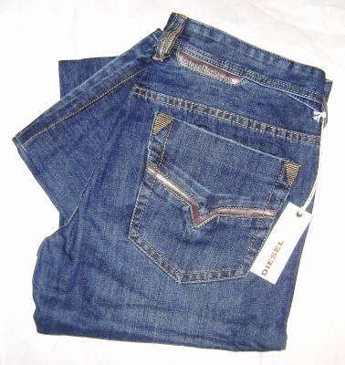 ( Size 30 )Mens DIESEL Blue Jeans ( Straight Cut )