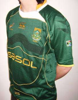 ( Small )LIMITED EDITION  - Embroided Springbok Jersey - 1995/2007 World Champs