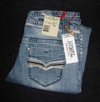 Ladies Guess - Just Inn Guess ' REBEL' Jeans ( Size 32 )
