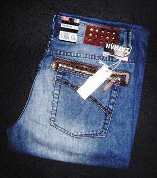 ( Size 34 )( New Style ) - Mens Diesel 'ZATHAN'  Blue Jeans
