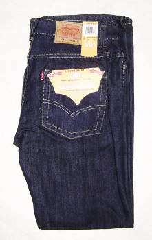 ( Size 36 )Just Inn - Mens Levi Freshshrunk Jeans 501 - Dark Blue