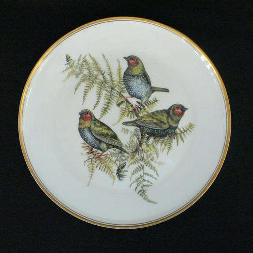 LIZ McMAHON - Heritage Porcelain - South African Artist - Green Twinspot
