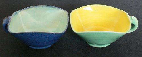 UNIQUE BRAUNTON POTTERY DEVON STUDIO TEA CUPS IN MINT CONDTION!!!