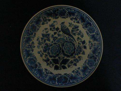 DELFT BLAUW ANTIQUE WALL HANGING PLATE - 28.5CM - HANDPAINTED - MADE IN HOLLAND - MINT CONDITION!!!