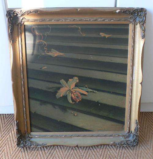 VINTAGE Frame with Tretchikoff print of "The Orchid"