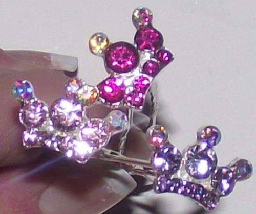 Crown hair pins